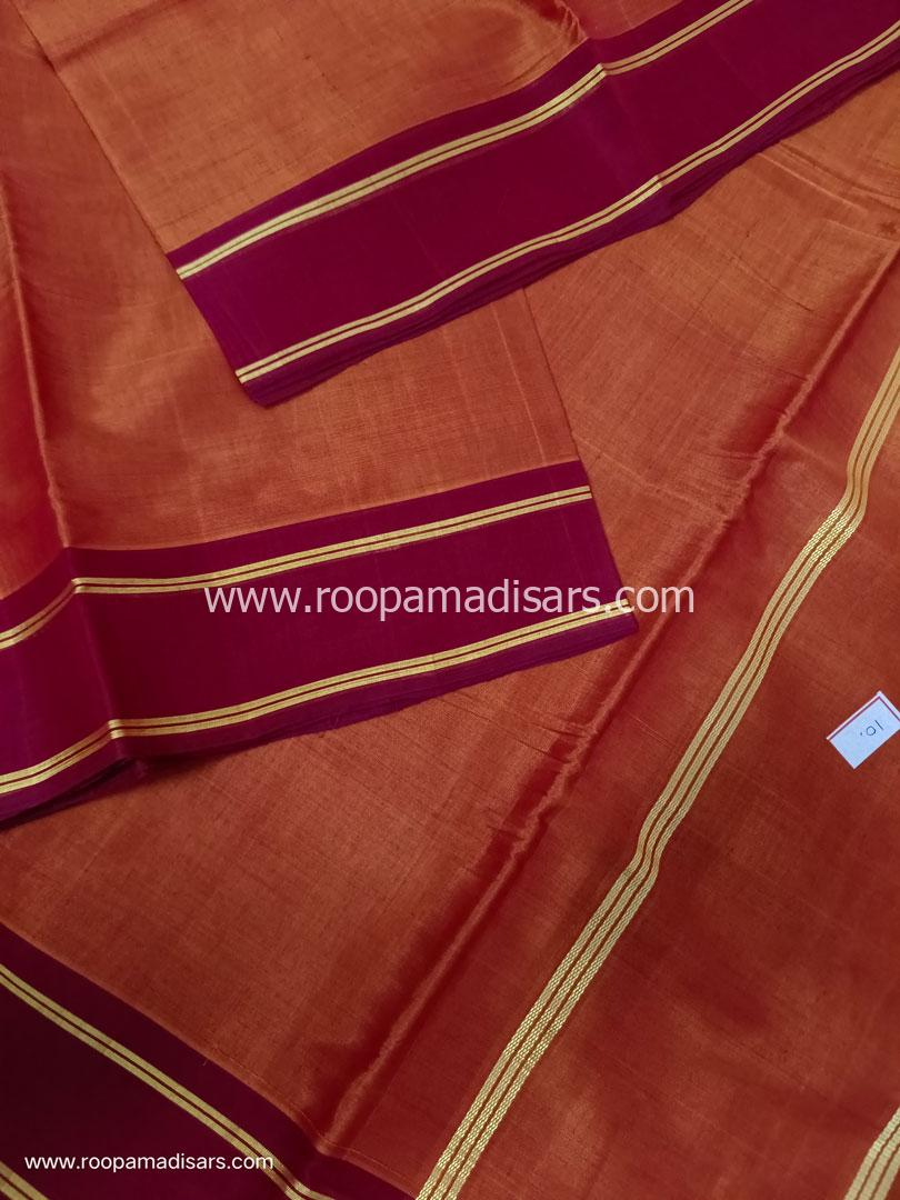DEVENDRA SAREES -10 YARDS ORIGINAL DEVENDRA MADISAR SAREE WITHOUT BLOUSE PIECE - Image 3
