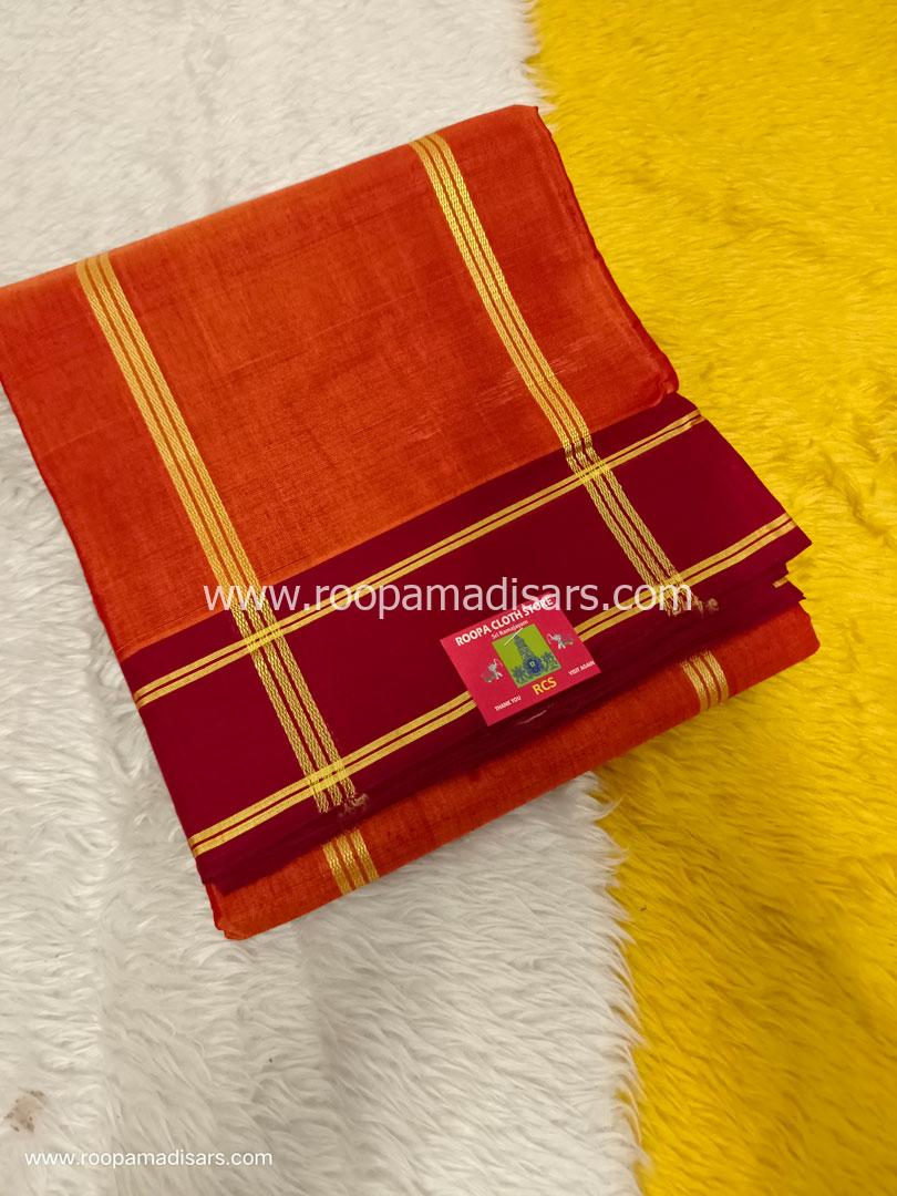 DEVENDRA SAREES -10 YARDS ORIGINAL DEVENDRA MADISAR SAREE WITHOUT BLOUSE PIECE