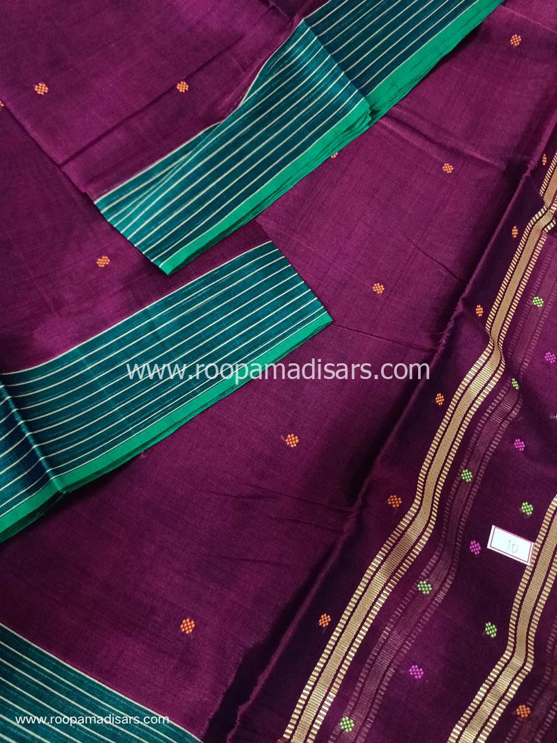 DEVENDRA SAREES -10 YARDS ORIGINAL DEVENDRA MADISAR SAREE WITHOUT BLOUSE PIECE - Image 3