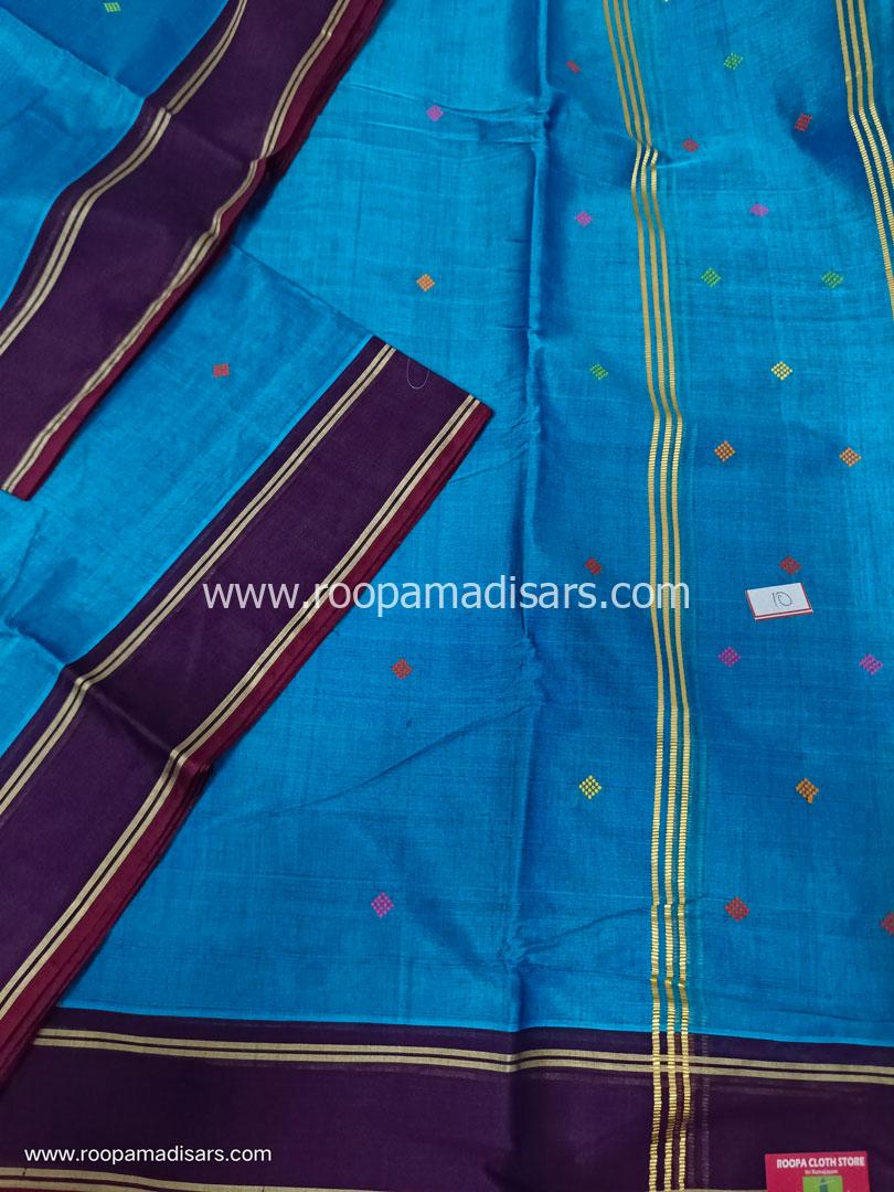 DEVENDRA SAREES -10 YARDS ORIGINAL DEVENDRA MADISAR SAREE WITHOUT BLOUSE PIECE - Image 2