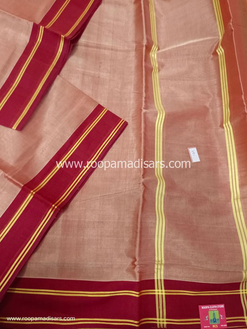 DEVENDRA SAREES -10 YARDS ORIGINAL DEVENDRA MADISAR SAREE WITHOUT BLOUSE PIECE - Image 2