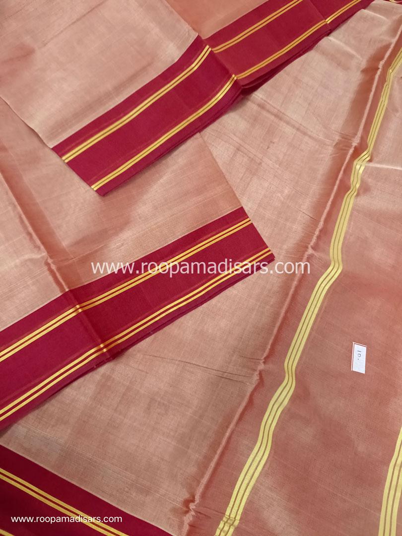 DEVENDRA SAREES -10 YARDS ORIGINAL DEVENDRA MADISAR SAREE WITHOUT BLOUSE PIECE - Image 3