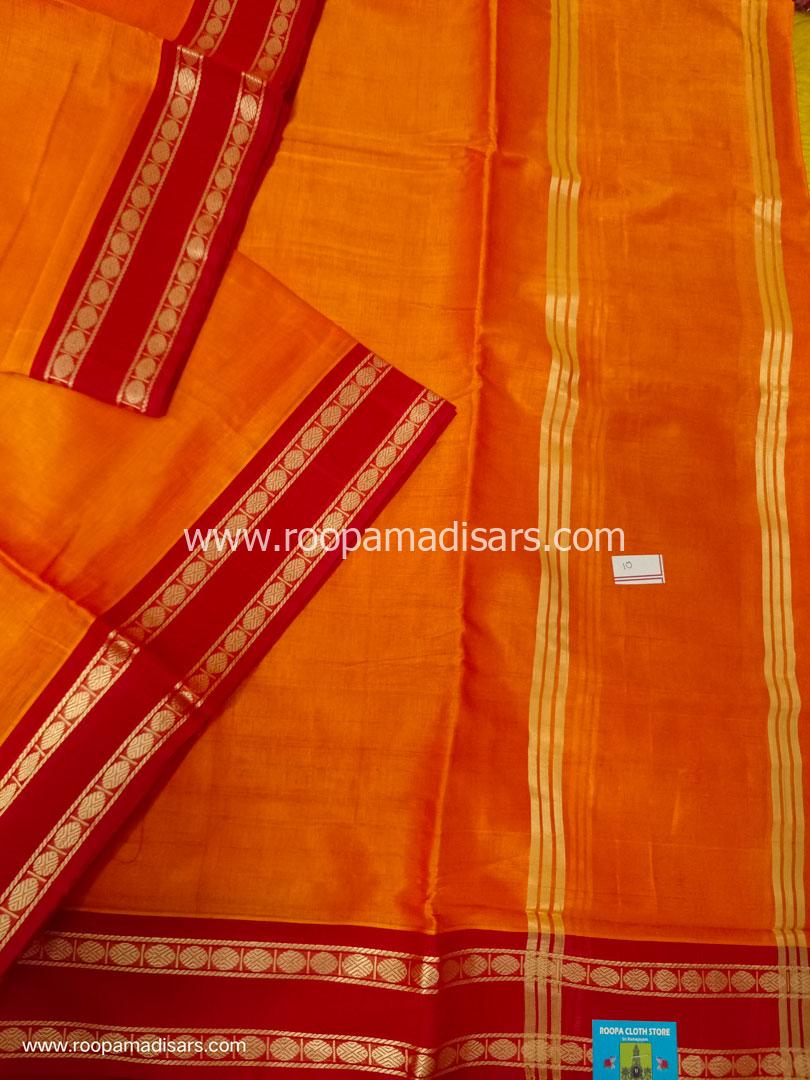 DEVENDRA SAREES -10 YARDS ORIGINAL DEVENDRA MADISAR SAREE WITHOUT BLOUSE PIECE - Image 3