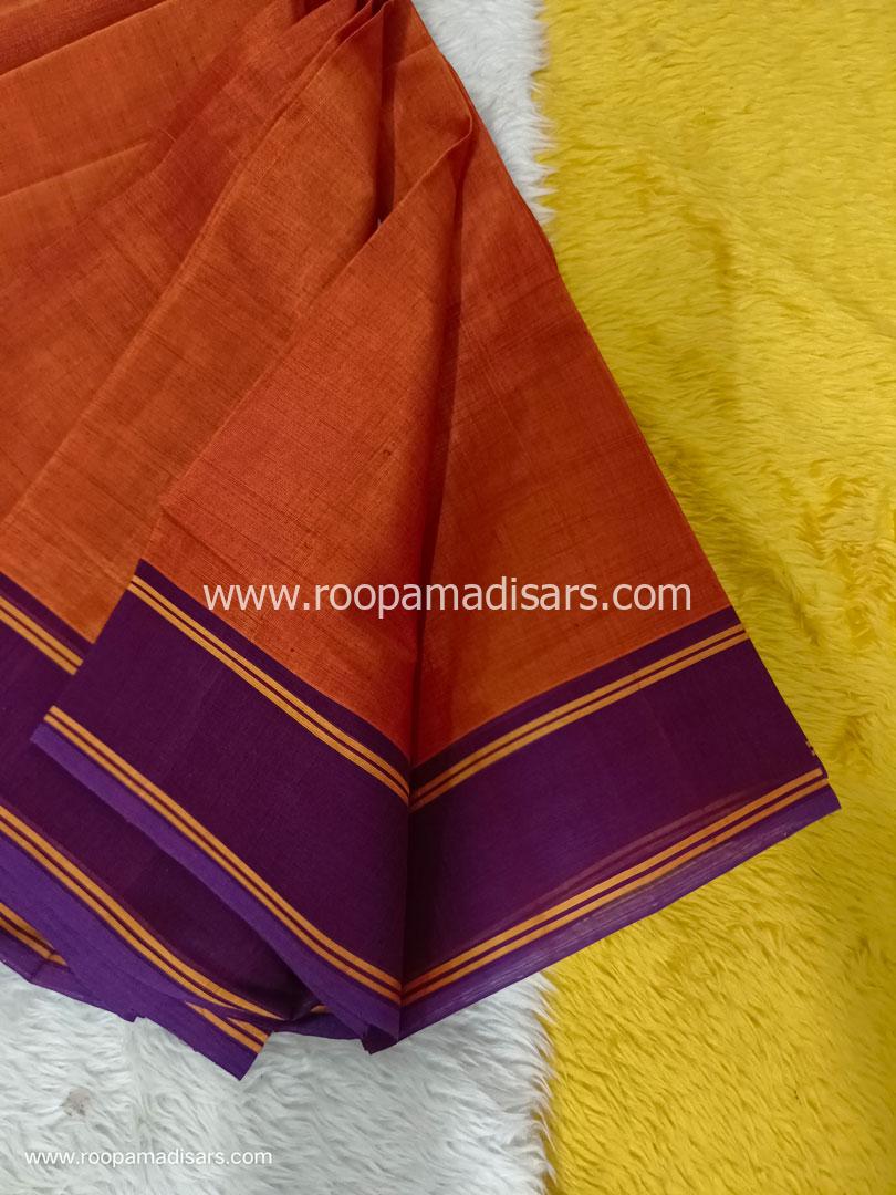 DEVENDRA SAREES -10 YARDS ORIGINAL DEVENDRA MADISAR SAREE WITHOUT BLOUSE PIECE - Image 3