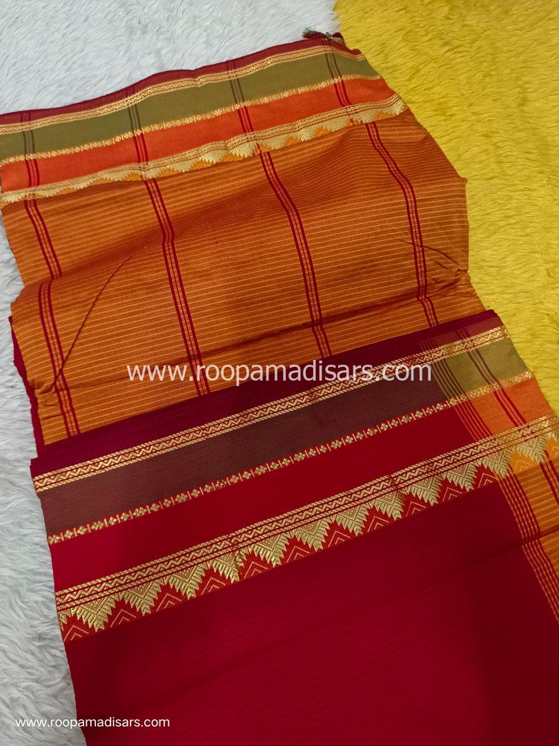 Semi Silk Cotton Madisar -10.5YARDS SEMI SILK COTTON MADISAR WITHOUT BLOUSE PIECE - Image 2