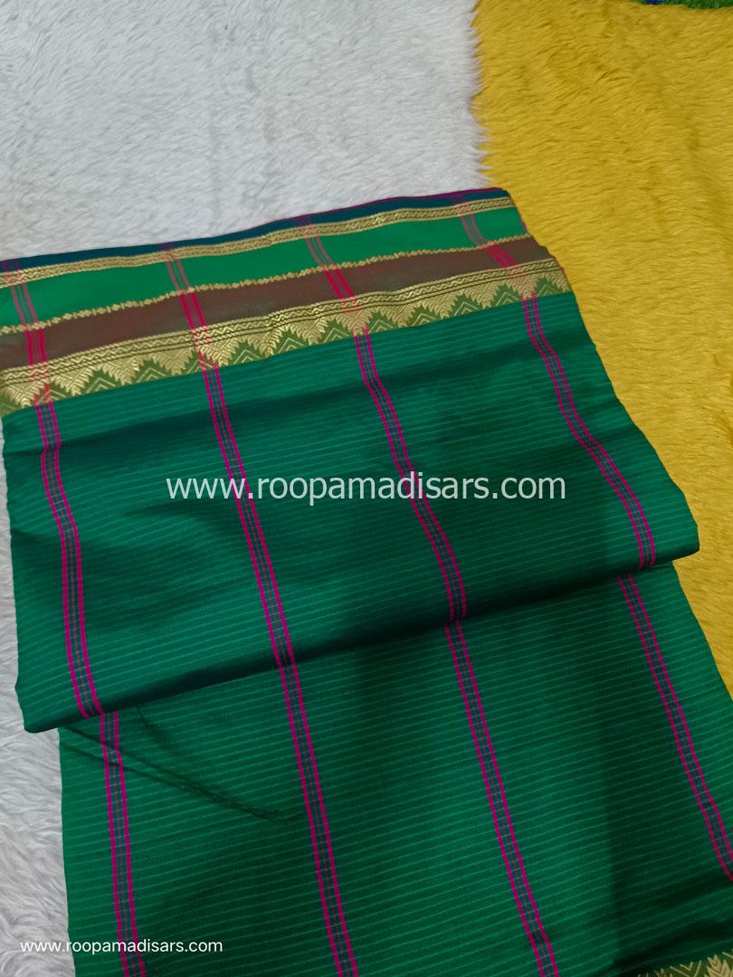 Semi Silk Cotton Madisar -10.5YARDS SEMI SILK COTTON MADISAR WITHOUT BLOUSE PIECE - Image 2