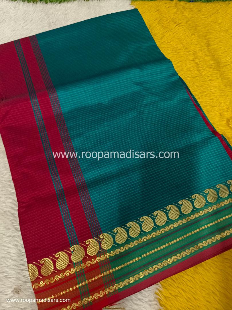 Semi Silk Cotton Madisar -10.5YARDS SEMI SILK COTTON MADISAR WITHOUT BLOUSE PIECE