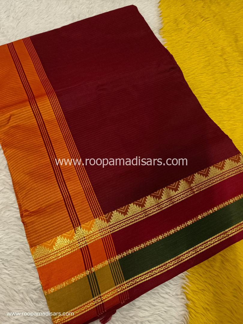 Semi Silk Cotton Madisar -10.5YARDS SEMI SILK COTTON MADISAR WITHOUT BLOUSE PIECE