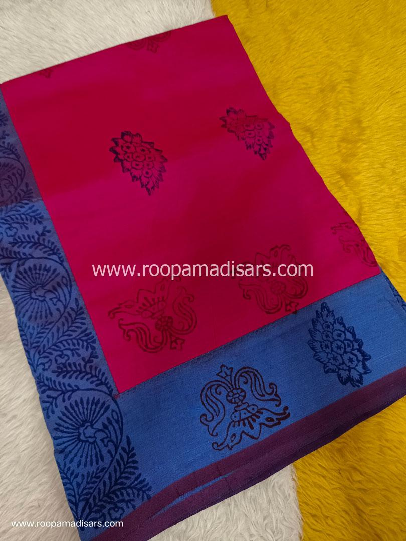 Semi Silk Cotton Madisar -10.5YARDS SEMI SILK COTTON MADISAR WITHOUT BLOUSE PIECE