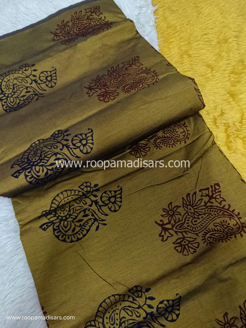 Semi Silk Cotton Madisar -10.5YARDS SEMI SILK COTTON MADISAR WITHOUT BLOUSE PIECE - Image 2