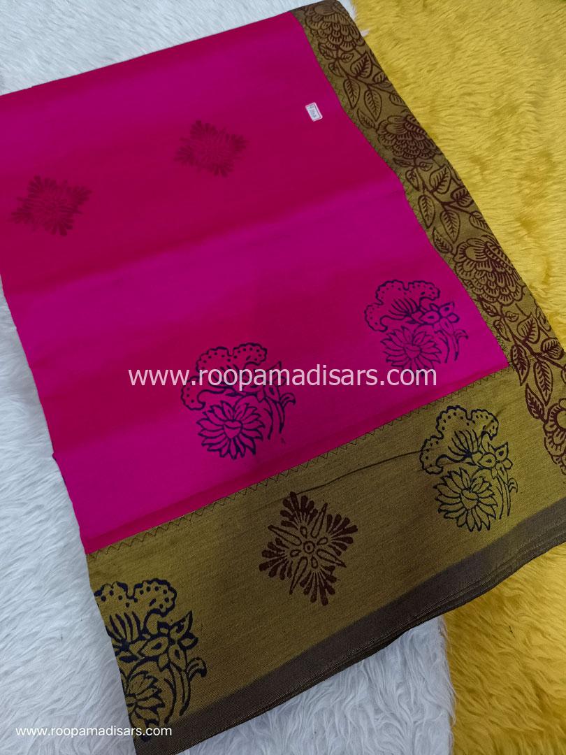 Semi Silk Cotton Madisar -10.5YARDS SEMI SILK COTTON MADISAR WITHOUT BLOUSE PIECE
