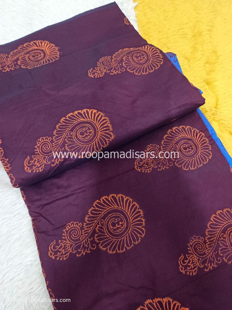 Semi Silk Cotton Madisar -10.5YARDS SEMI SILK COTTON MADISAR WITHOUT BLOUSE PIECE - Image 2