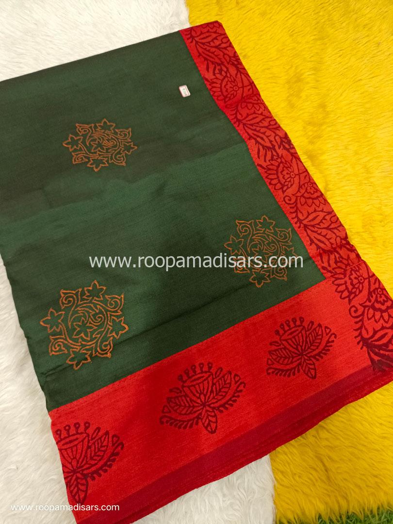 Semi Silk Cotton Madisar -10.5YARDS SEMI SILK COTTON MADISAR WITHOUT BLOUSE PIECE