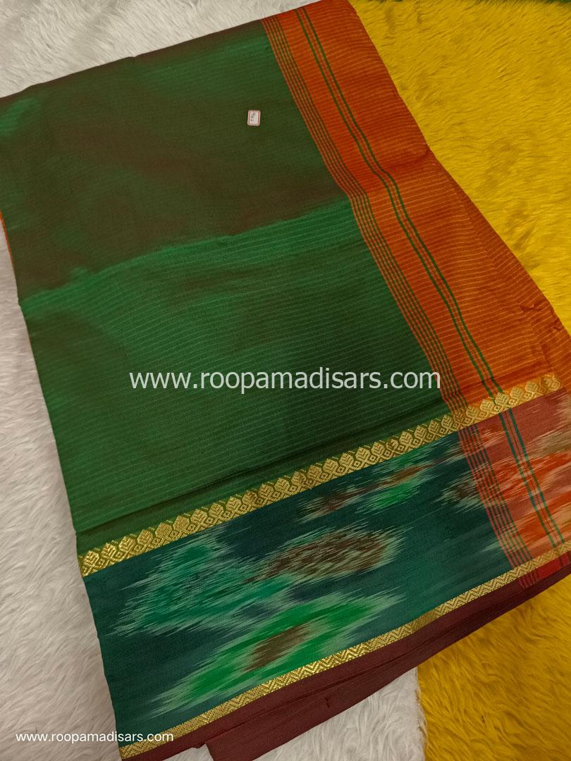 Semi Silk Cotton Madisar -10.5YARDS SEMI SILK COTTON MADISAR WITHOUT BLOUSE PIECE