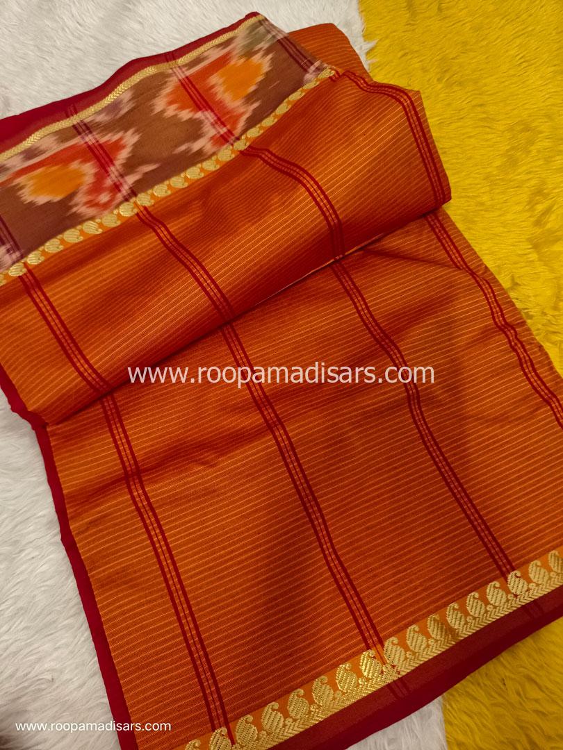 Semi Silk Cotton Madisar -10.5YARDS SEMI SILK COTTON MADISAR WITHOUT BLOUSE PIECE - Image 2