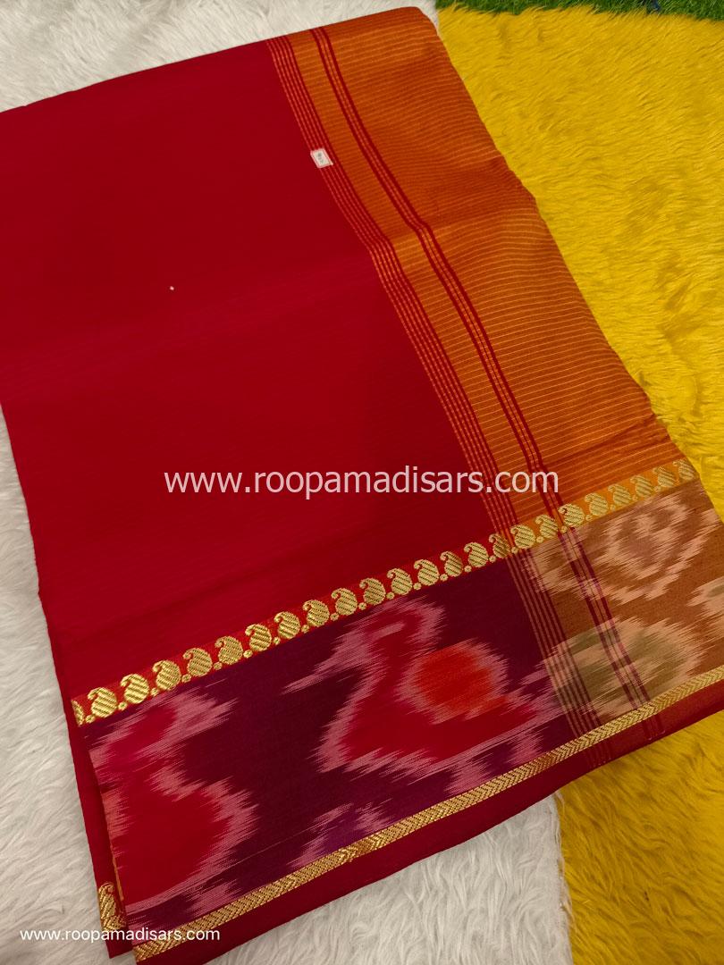 Semi Silk Cotton Madisar -10.5YARDS SEMI SILK COTTON MADISAR WITHOUT BLOUSE PIECE