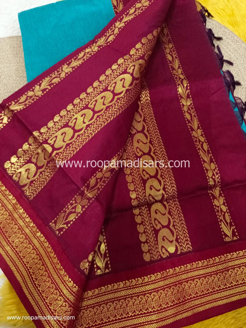 KALYANI SILK READYMADE ரெடிமேட் மடிசார்-READYMADE MADISAR WITHOUT BLOUSE PIECE - Image 2