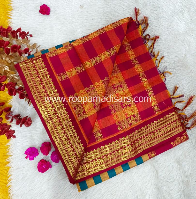 KALYANI SILK READYMADE ரெடிமேட் மடிசார் -READYMADE MADISAR WITHOUT BLOUSE PIECE - Image 4