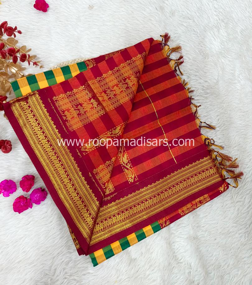 KALYANI SILK READYMADE ரெடிமேட் மடிசார் -READYMADE MADISAR WITHOUT BLOUSE PIECE - Image 3