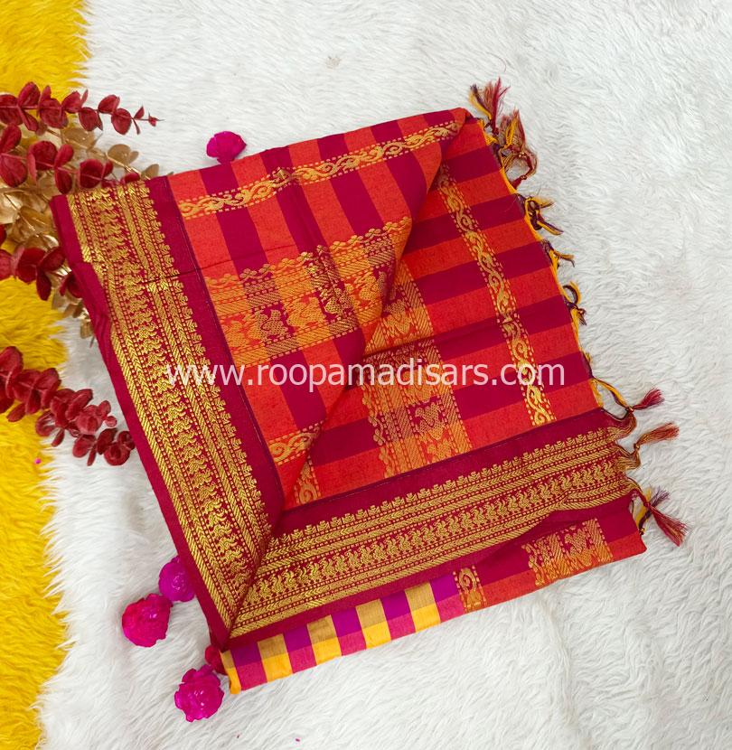 KALYANI SILK READYMADE ரெடிமேட் மடிசார் -READYMADE MADISAR WITHOUT BLOUSE PIECE - Image 3