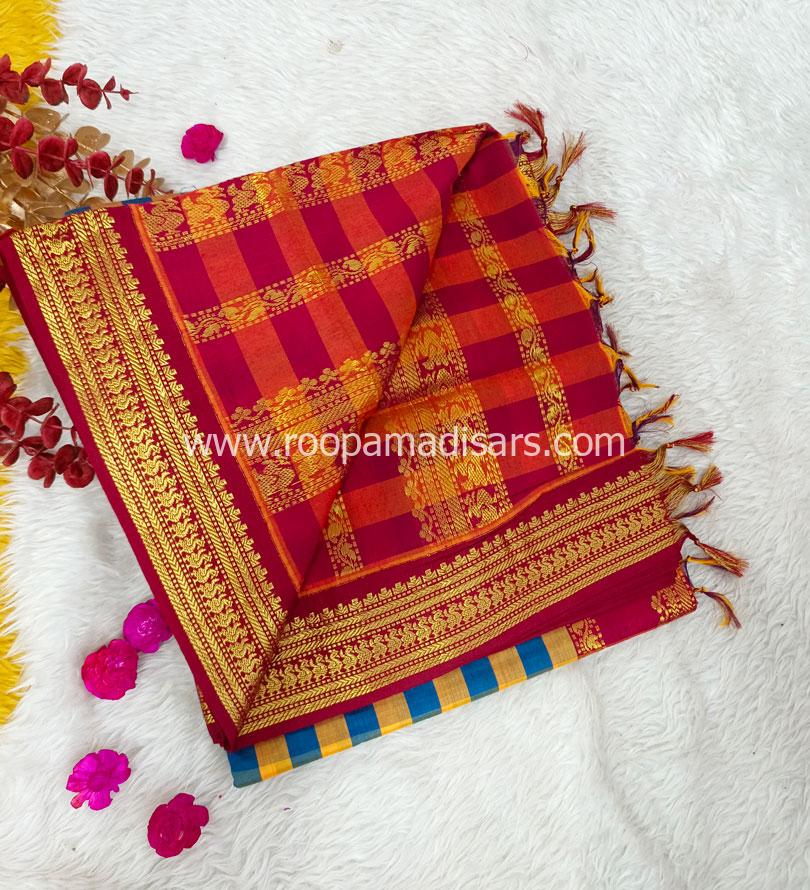 KALYANI SILK READYMADE ரெடிமேட் மடிசார் -READYMADE MADISAR WITHOUT BLOUSE PIECE - Image 3