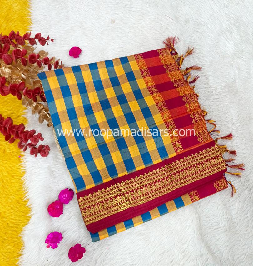 KALYANI SILK READYMADE ரெடிமேட் மடிசார் -READYMADE MADISAR WITHOUT BLOUSE PIECE