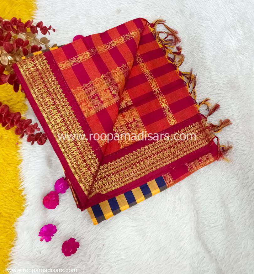 KALYANI SILK READYMADE ரெடிமேட் மடிசார் -READYMADE MADISAR WITHOUT BLOUSE PIECE - Image 3