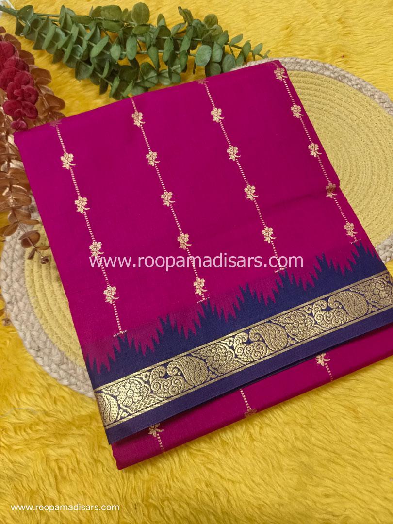 KANCHI SEMI SILK -10 YARDS KANCHI SILK KORVAI MADISAR SAREE WITHOUT BLOUSE PIECE