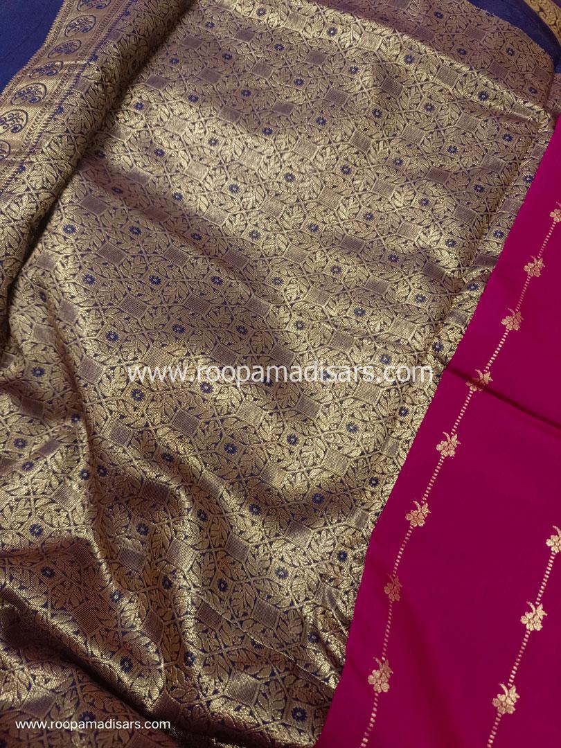 KANCHI SEMI SILK -10 YARDS KANCHI SILK KORVAI MADISAR SAREE WITHOUT BLOUSE PIECE - Image 2