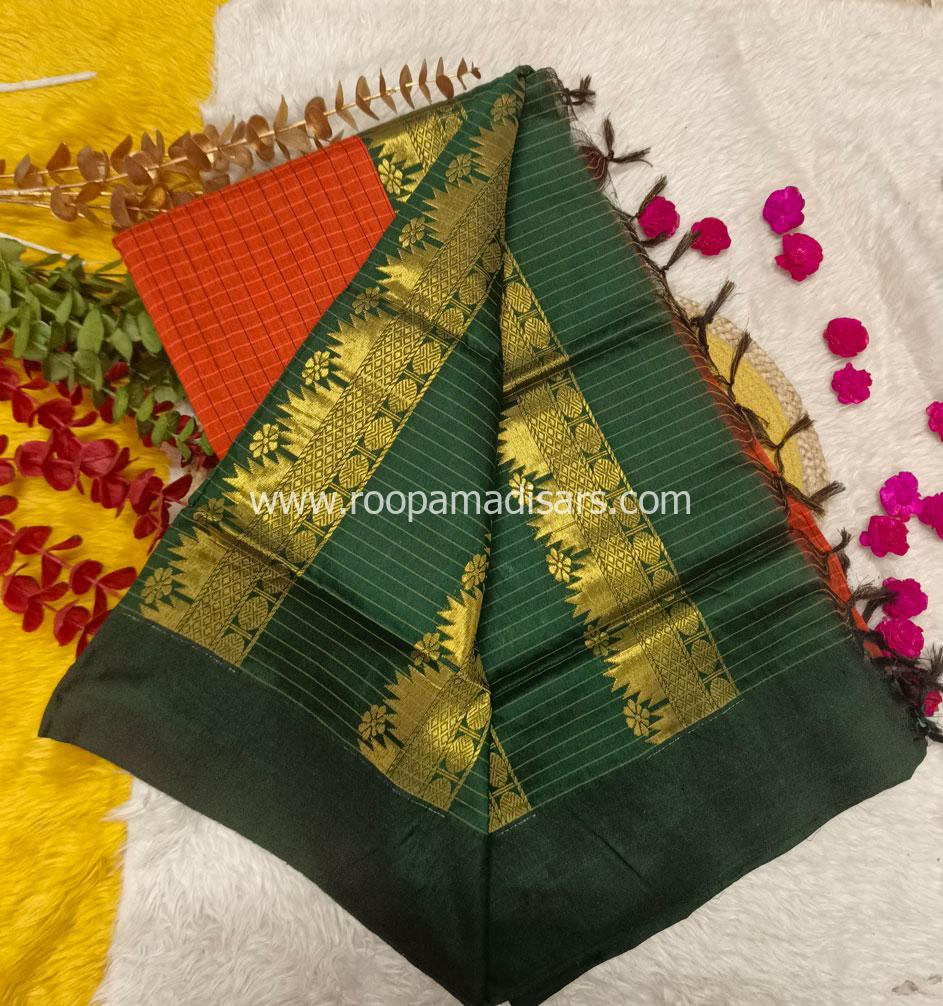 KALYANI SILK READYMADE ரெடிமேட் மடிசார் -READYMADE MADISAR WITHOUT BLOUSE PIECE - Image 2