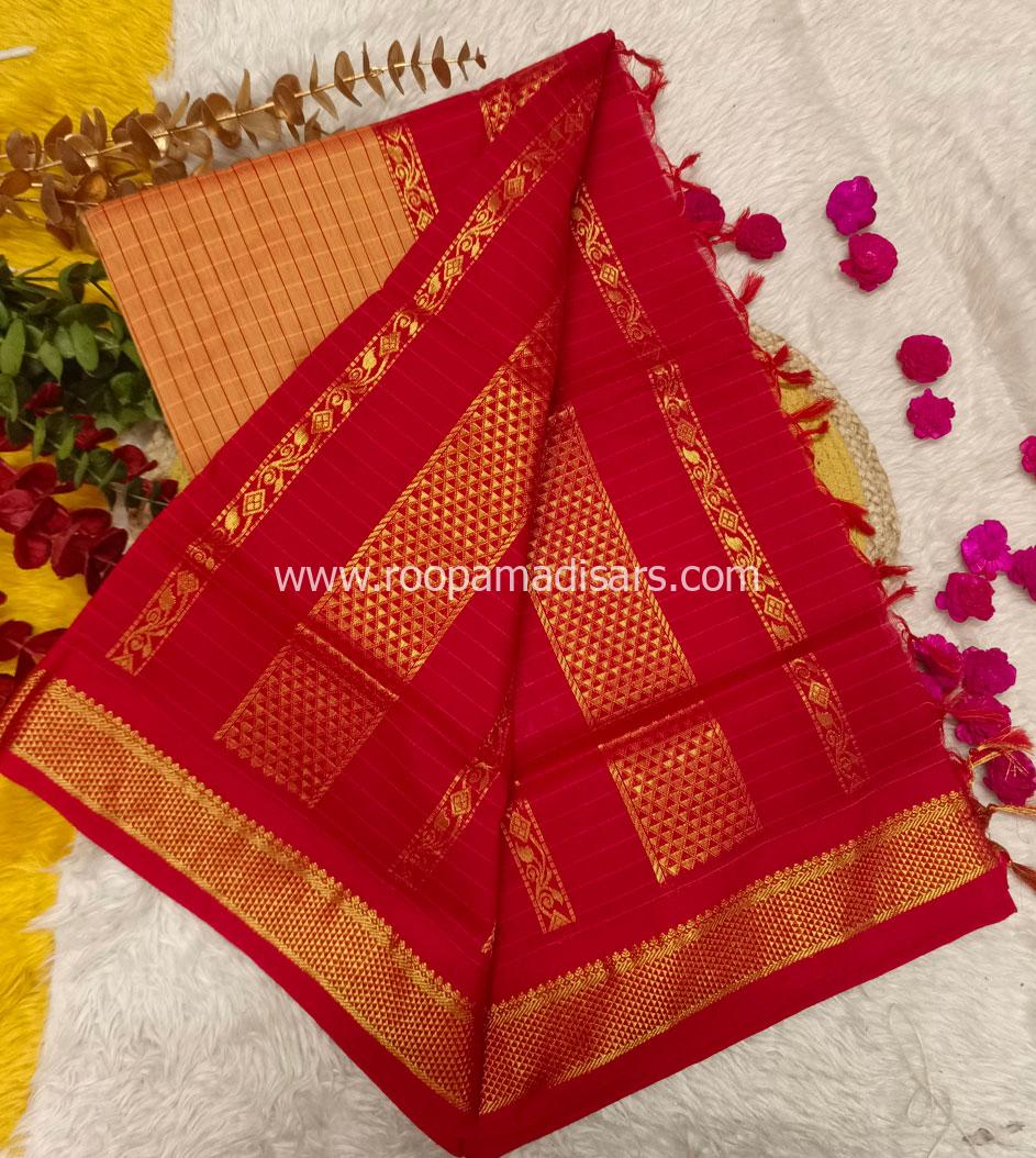 KALYANI SILK READYMADE ரெடிமேட் மடிசார் -READYMADE MADISAR WITHOUT BLOUSE PIECE - Image 2