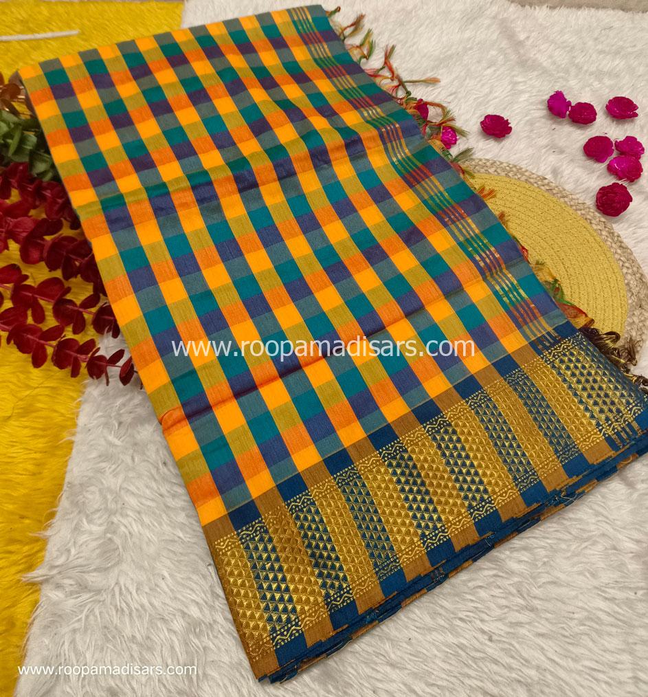 KALYANI SILK READYMADE ரெடிமேட் மடிசார் -READYMADE MADISAR WITHOUT BLOUSE PIECE