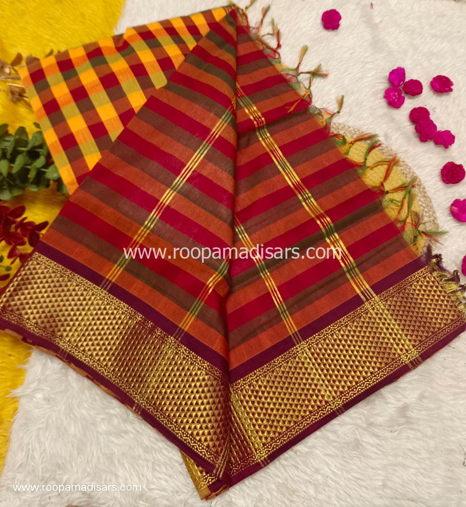 KALYANI SILK READYMADE ரெடிமேட் மடிசார் -READYMADE MADISAR WITHOUT BLOUSE PIECE - Image 2