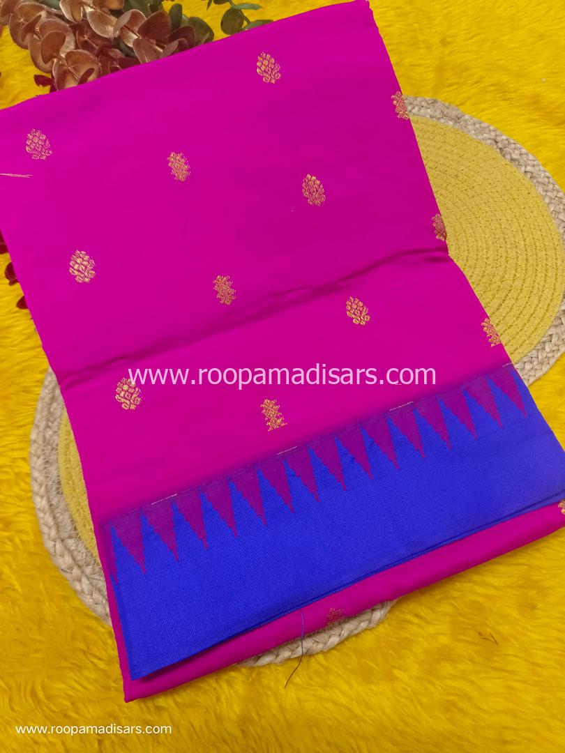 SEMI SILK -10 YARDS SEMI SILK MADISAR SAREE WITHOUT BLOUSE PIECE