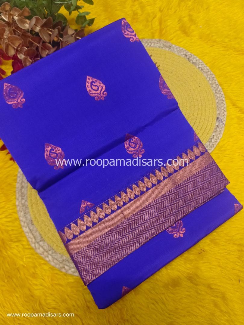 SEMI SILK -10 YARDS SEMI SILK MADISAR SAREE WITHOUT BLOUSE PIECE