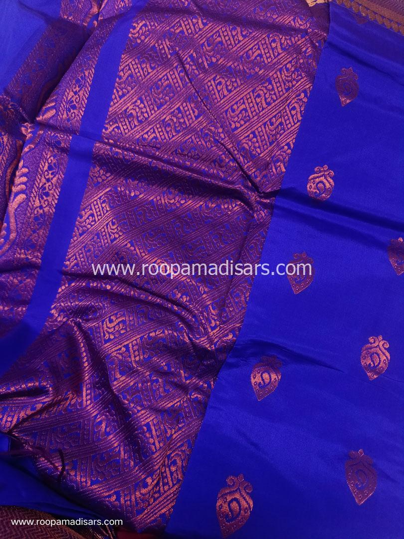 SEMI SILK -10 YARDS SEMI SILK MADISAR SAREE WITHOUT BLOUSE PIECE - Image 2