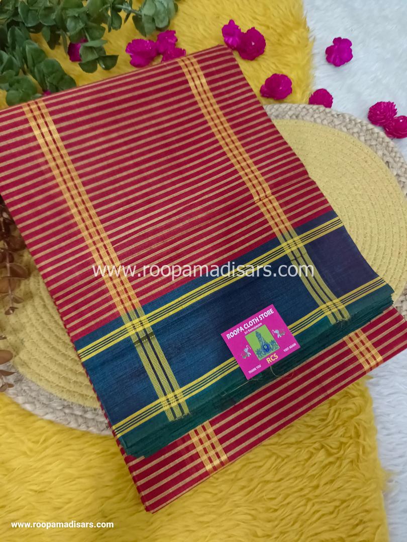 DEVENDRA SAREES -10 YARDS ORIGINAL DEVENDRA MADISAR SAREE WITHOUT BLOUSE PIECE