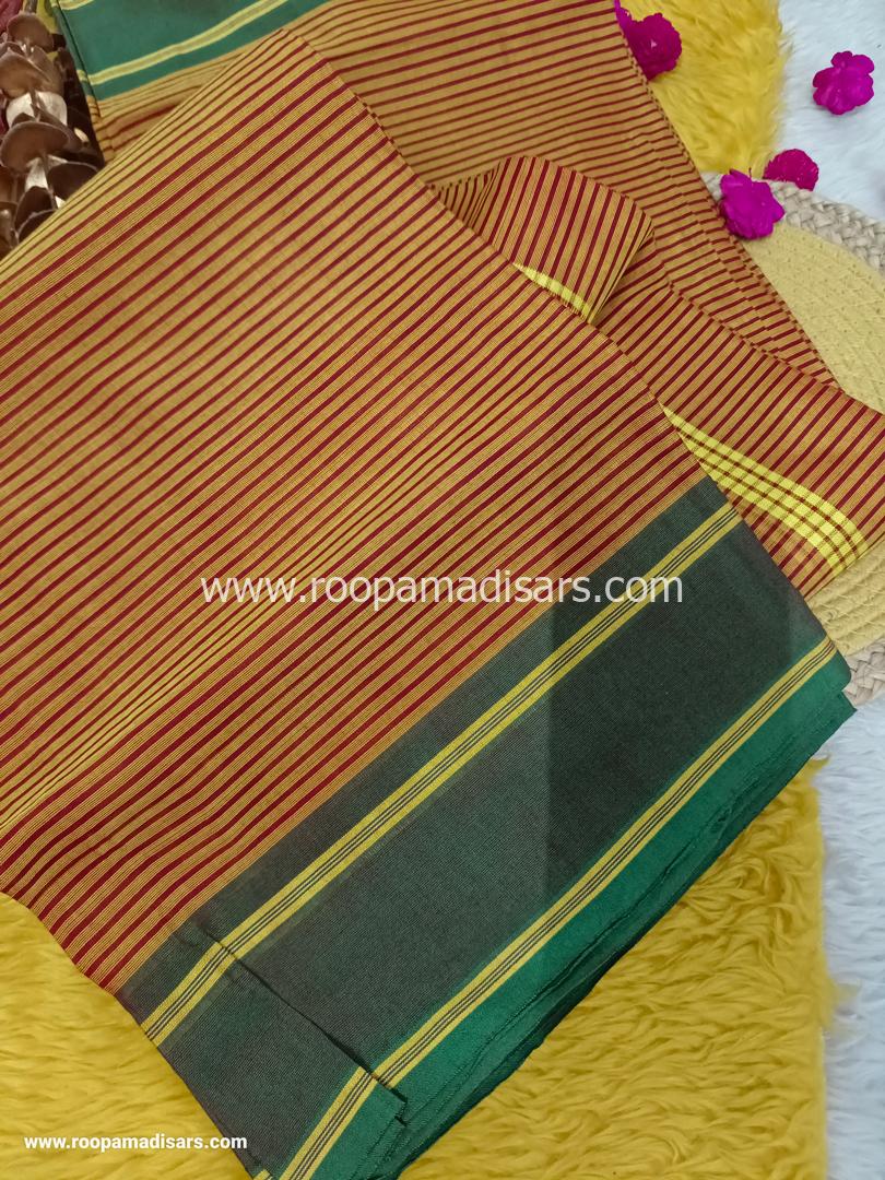 DEVENDRA SAREES -10 YARDS ORIGINAL DEVENDRA MADISAR SAREE WITHOUT BLOUSE PIECE - Image 2