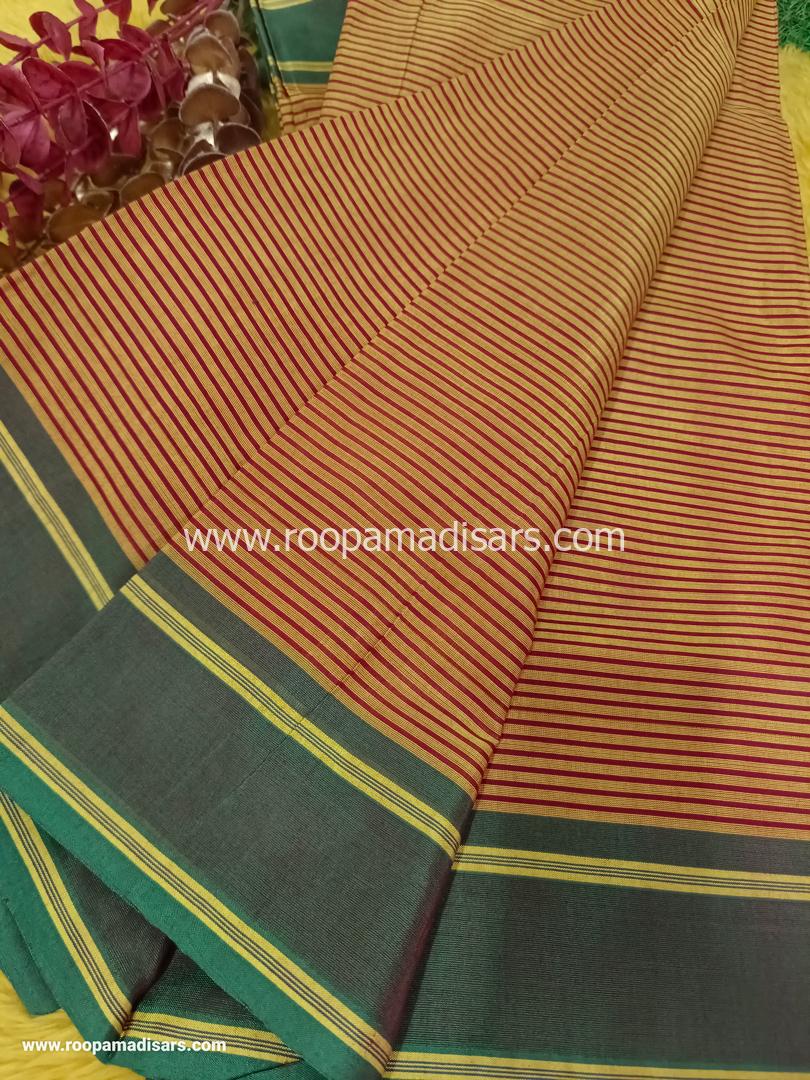 DEVENDRA SAREES -10 YARDS ORIGINAL DEVENDRA MADISAR SAREE WITHOUT BLOUSE PIECE - Image 3