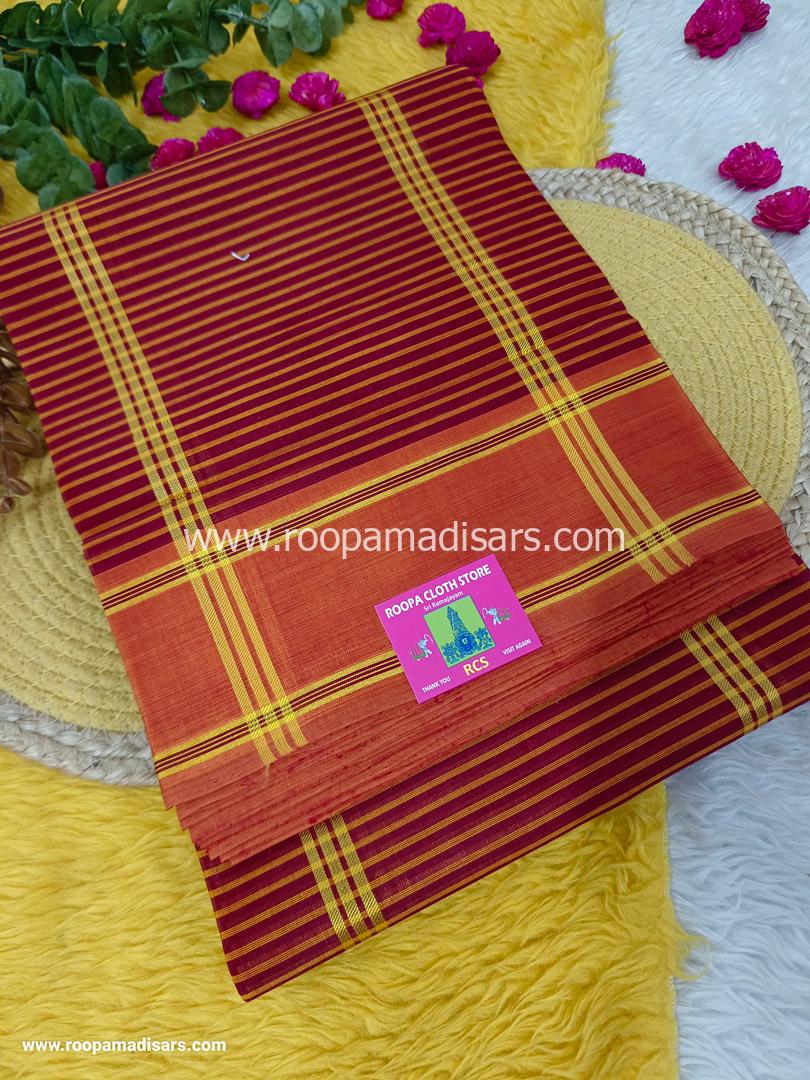 DEVENDRA SAREES -10.5 YARDS ORIGINAL DEVENDRA MADISAR SAREE WITHOUT BLOUSE PIECE