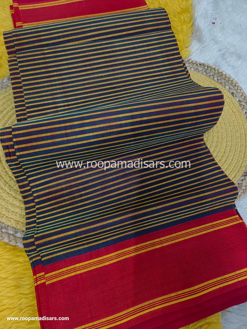 DEVENDRA SAREES -10.5 YARDS ORIGINAL DEVENDRA MADISAR SAREE WITHOUT BLOUSE PIECE - Image 2
