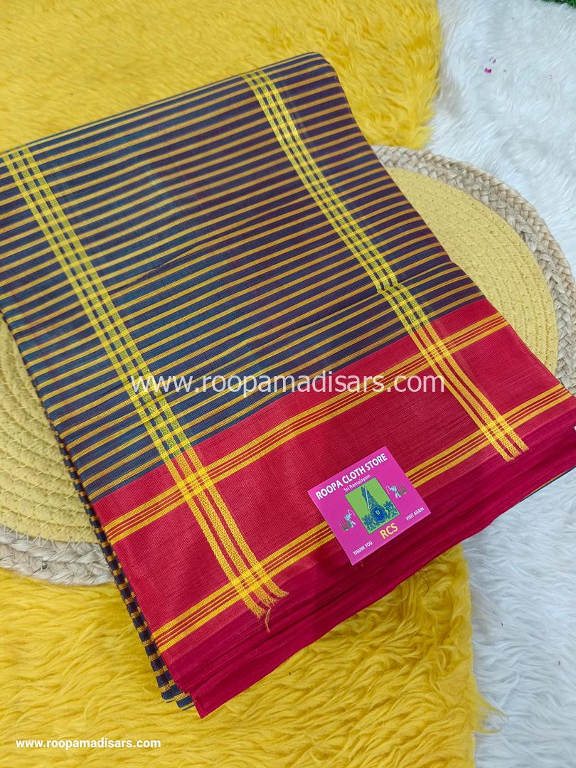 DEVENDRA SAREES -10.5 YARDS ORIGINAL DEVENDRA MADISAR SAREE WITHOUT BLOUSE PIECE