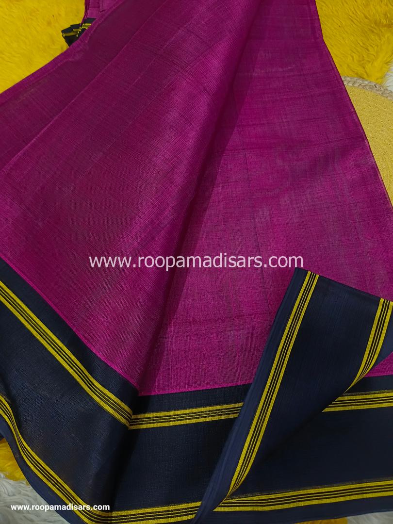 DEVENDRA SAREES -10.5 YARDS ORIGINAL DEVENDRA MADISAR SAREE WITHOUT BLOUSE PIECE - Image 3