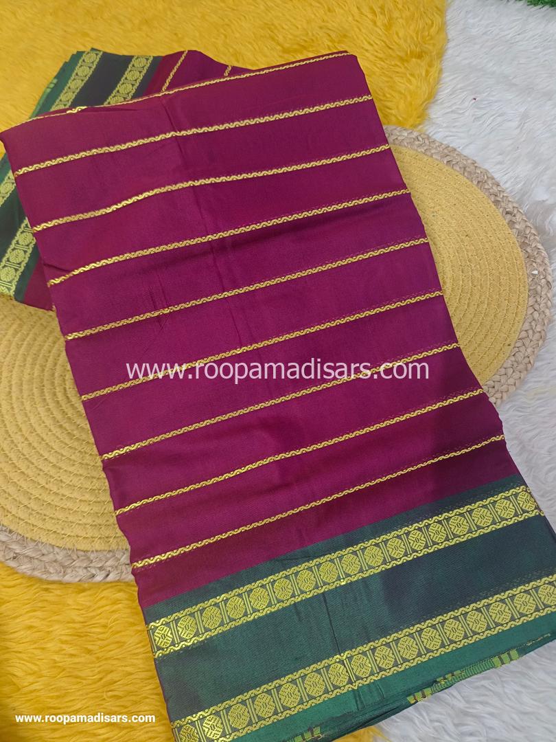 DEVENDRA SAREES -10 YARDS ORIGINAL DEVENDRA MADISAR SAREE WITHOUT BLOUSE PIECE - Image 2