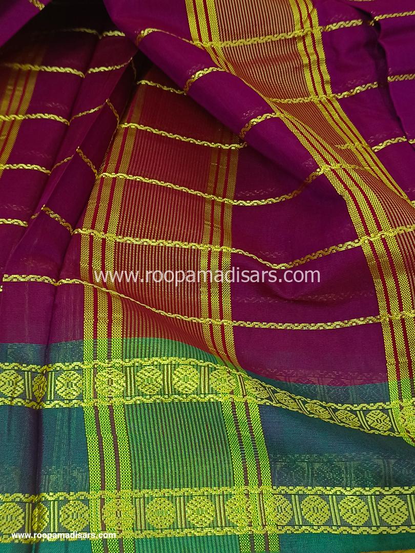 DEVENDRA SAREES -10 YARDS ORIGINAL DEVENDRA MADISAR SAREE WITHOUT BLOUSE PIECE - Image 3