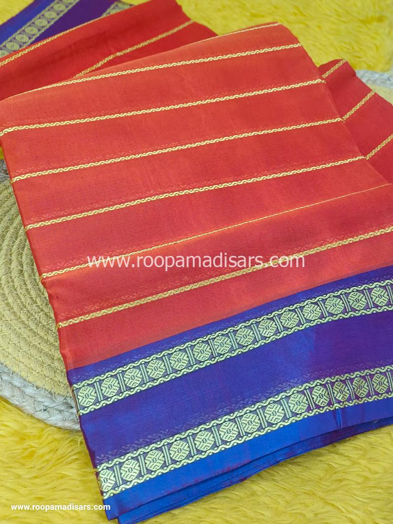 DEVENDRA SAREES -10 YARDS ORIGINAL DEVENDRA MADISAR SAREE WITHOUT BLOUSE PIECE - Image 2