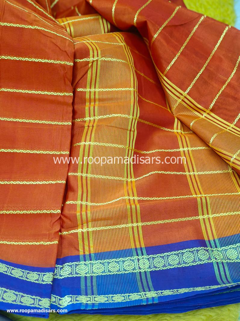 DEVENDRA SAREES -10 YARDS ORIGINAL DEVENDRA MADISAR SAREE WITHOUT BLOUSE PIECE - Image 3