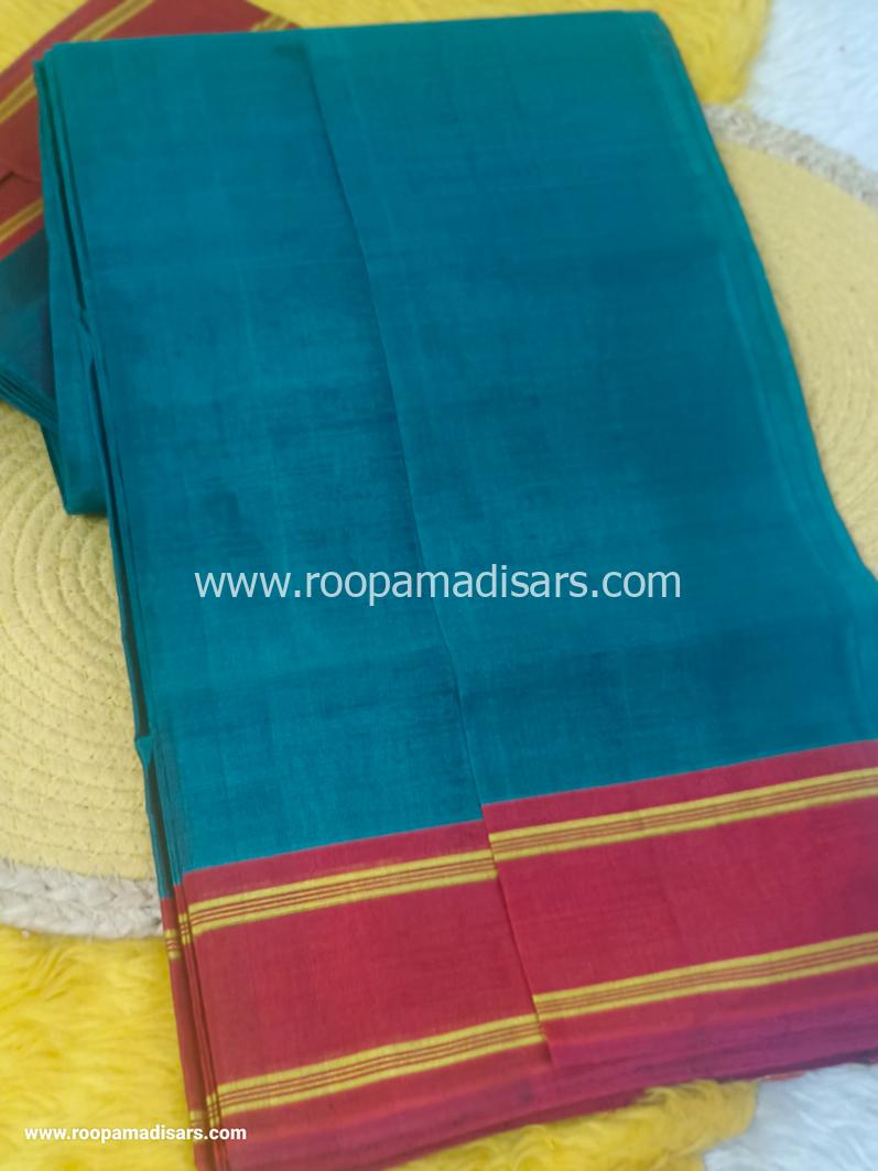 DEVENDRA SAREES -10.5 YARDS ORIGINAL DEVENDRA MADISAR SAREE WITHOUT BLOUSE PIECE - Image 2