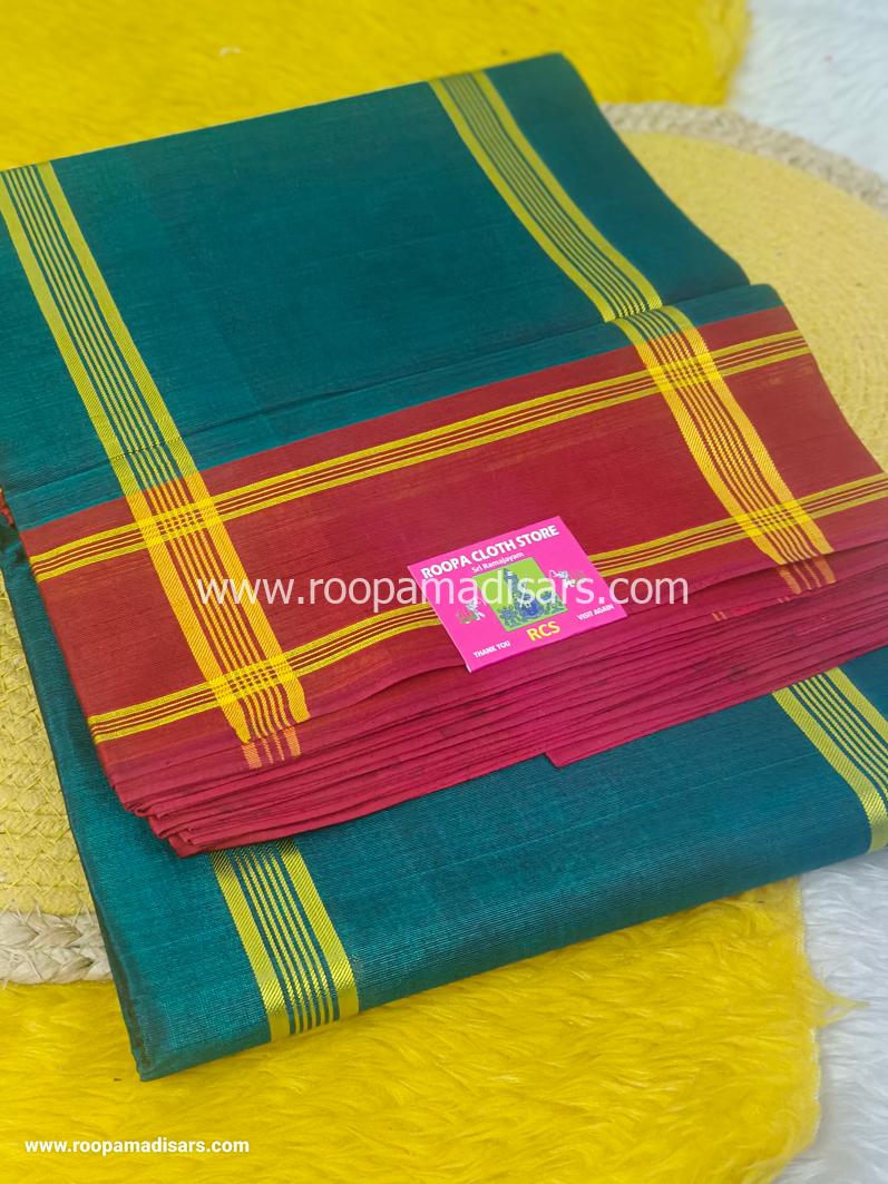 DEVENDRA SAREES -10.5 YARDS ORIGINAL DEVENDRA MADISAR SAREE WITHOUT BLOUSE PIECE