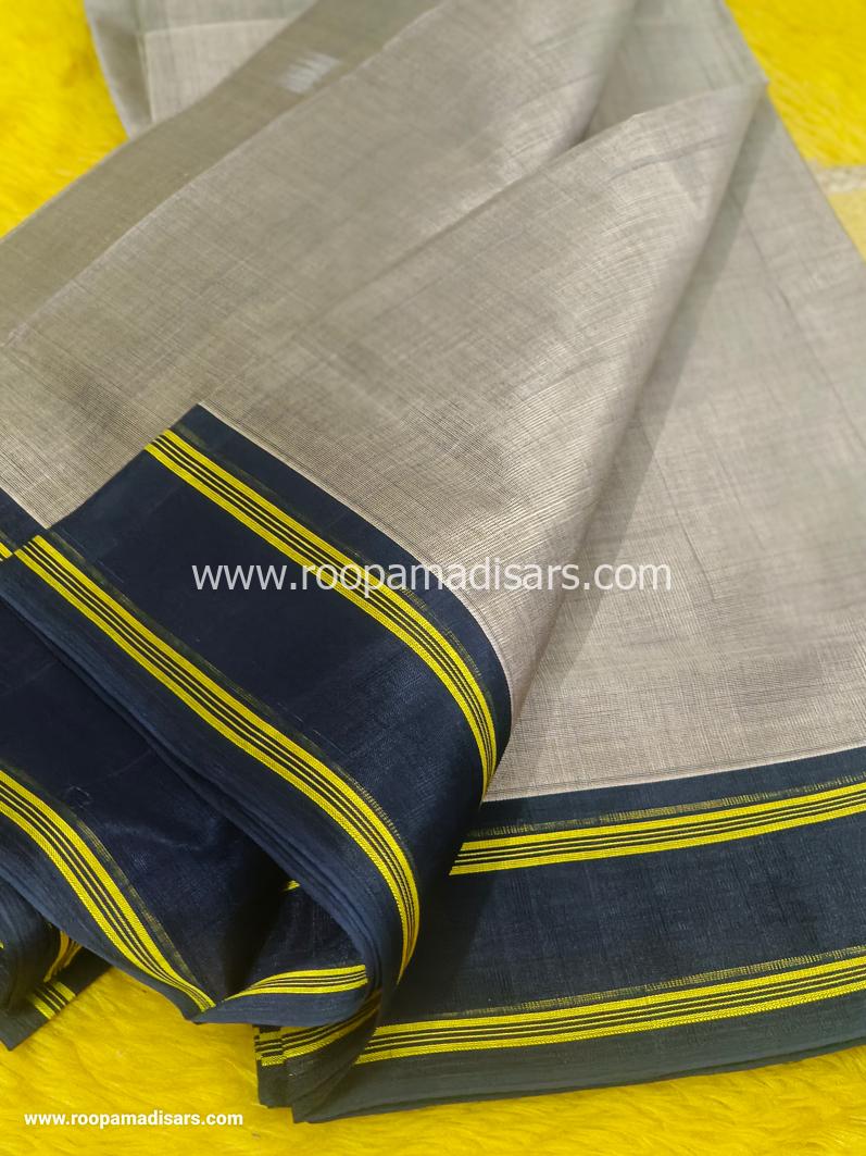 DEVENDRA SAREES -10.5 YARDS ORIGINAL DEVENDRA MADISAR SAREE WITHOUT BLOUSE PIECE - Image 3